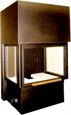 Fireplace inserts - three-side glass