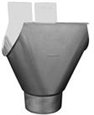 Hook-in outlet pipe and tool holder