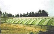 Laminate roofs for sewage treatment plants 